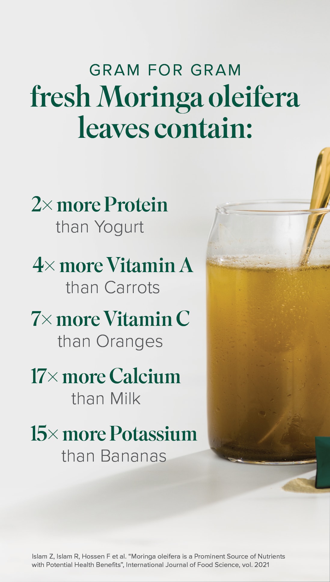 Reasons to love SuperMix — green moringa drink